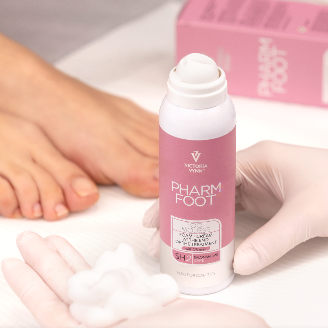 PHARM FOOT Schaum-Creme mit 5% UREA, FOOT MOUSSE 105ml