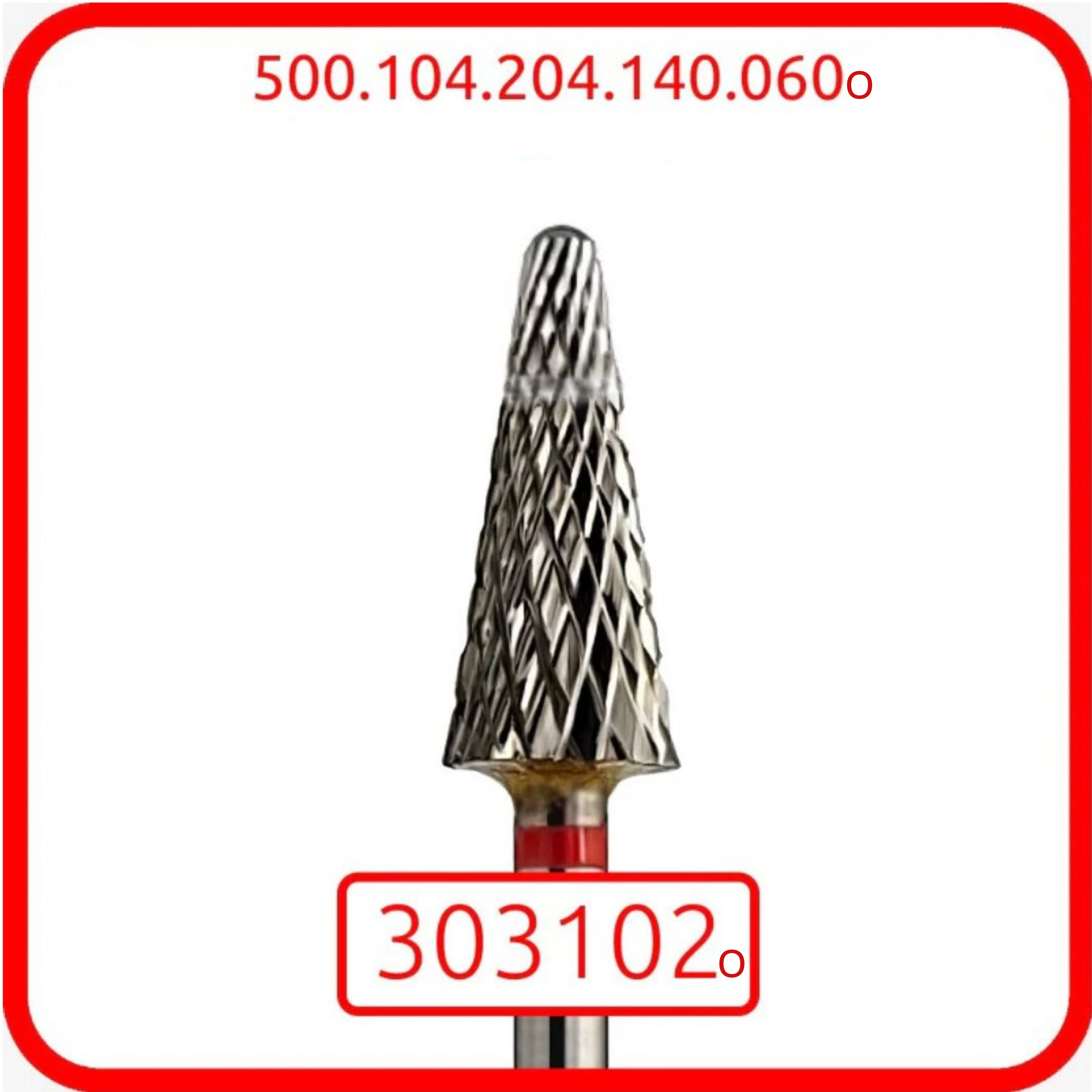 Multibor Karbīda frēze noņemšanai, sarkans [303102o - noapaļota]