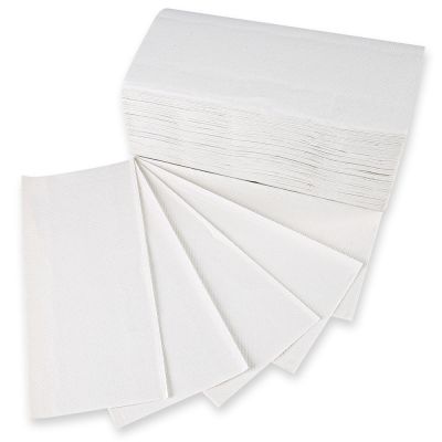 ZZ Papiertücher für Hände, 2-lagig, aus Recyclingpapier, 25cm x 23cm