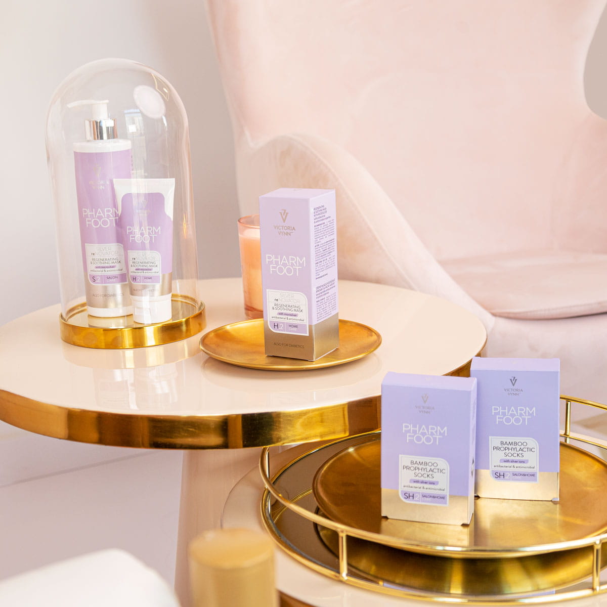 PHARM FOOT BAMBOO PROFILAKTISKĀS ZEĶES ar sudraba joniem 35-38cm