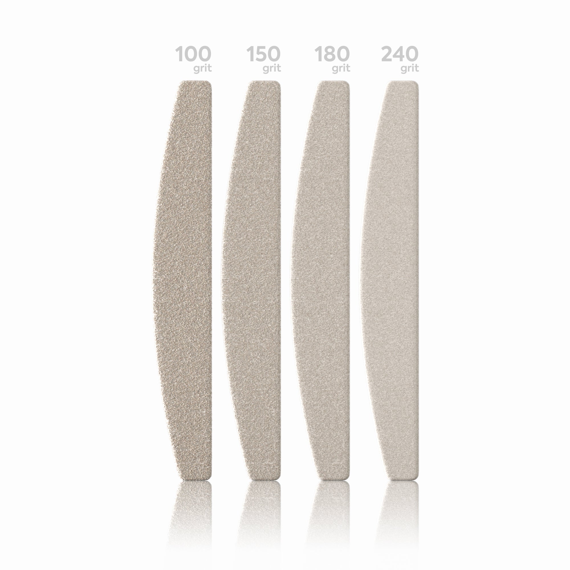 Wonderfile austauschbare Feilen weiß „Halbmond“ 162x24mm, 100 Körnung, 50 Stk. [WFG162/100]