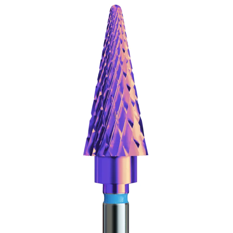 IQ NAILS Hartmetall-(Karbide) Fräser zum Entfernen von Gel, Acryl und Gellack blau 060 [KMN-266X HP.060]