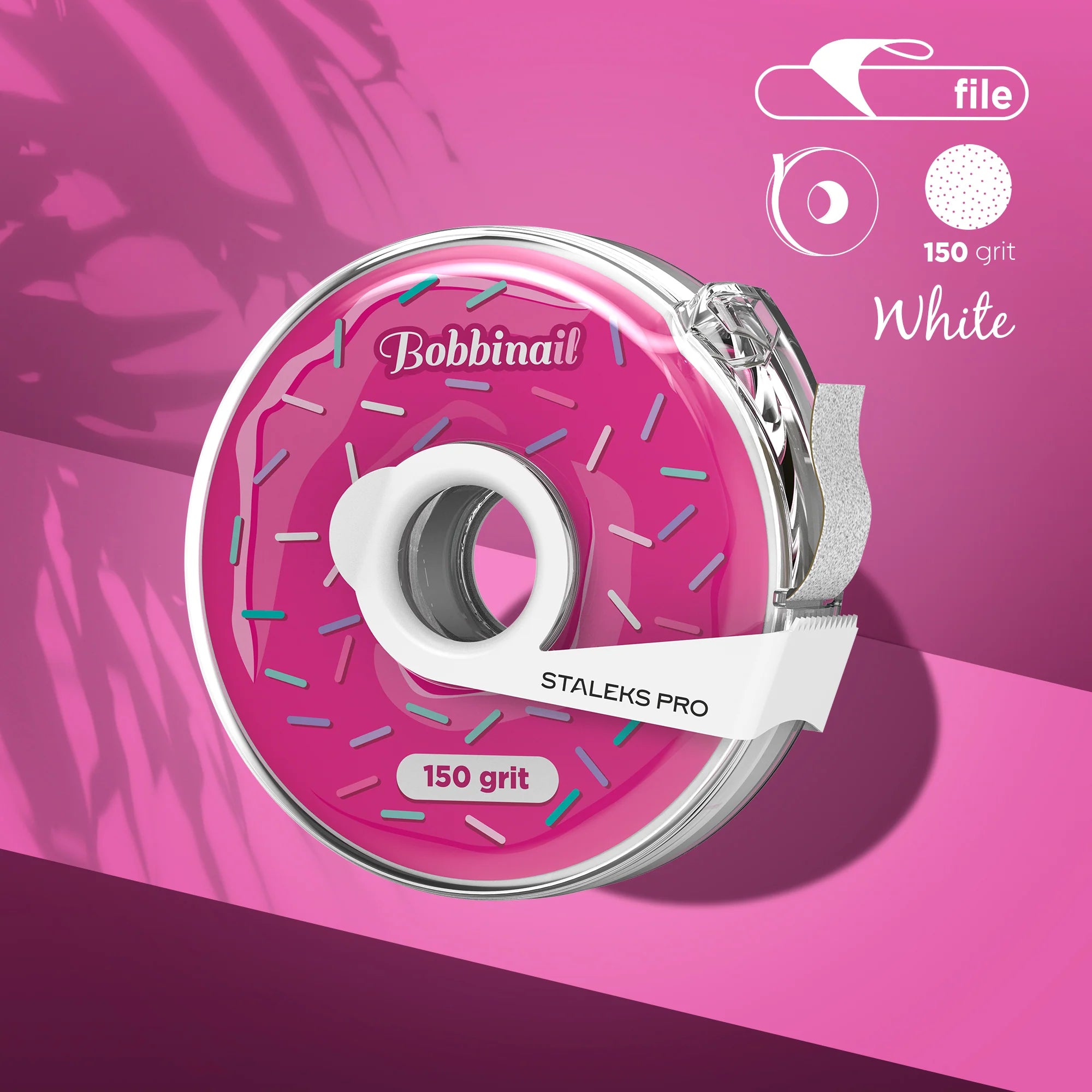 STALEKS Maināms fails-lente (virtulis), balts AT-150W / 150 grit / 8 m