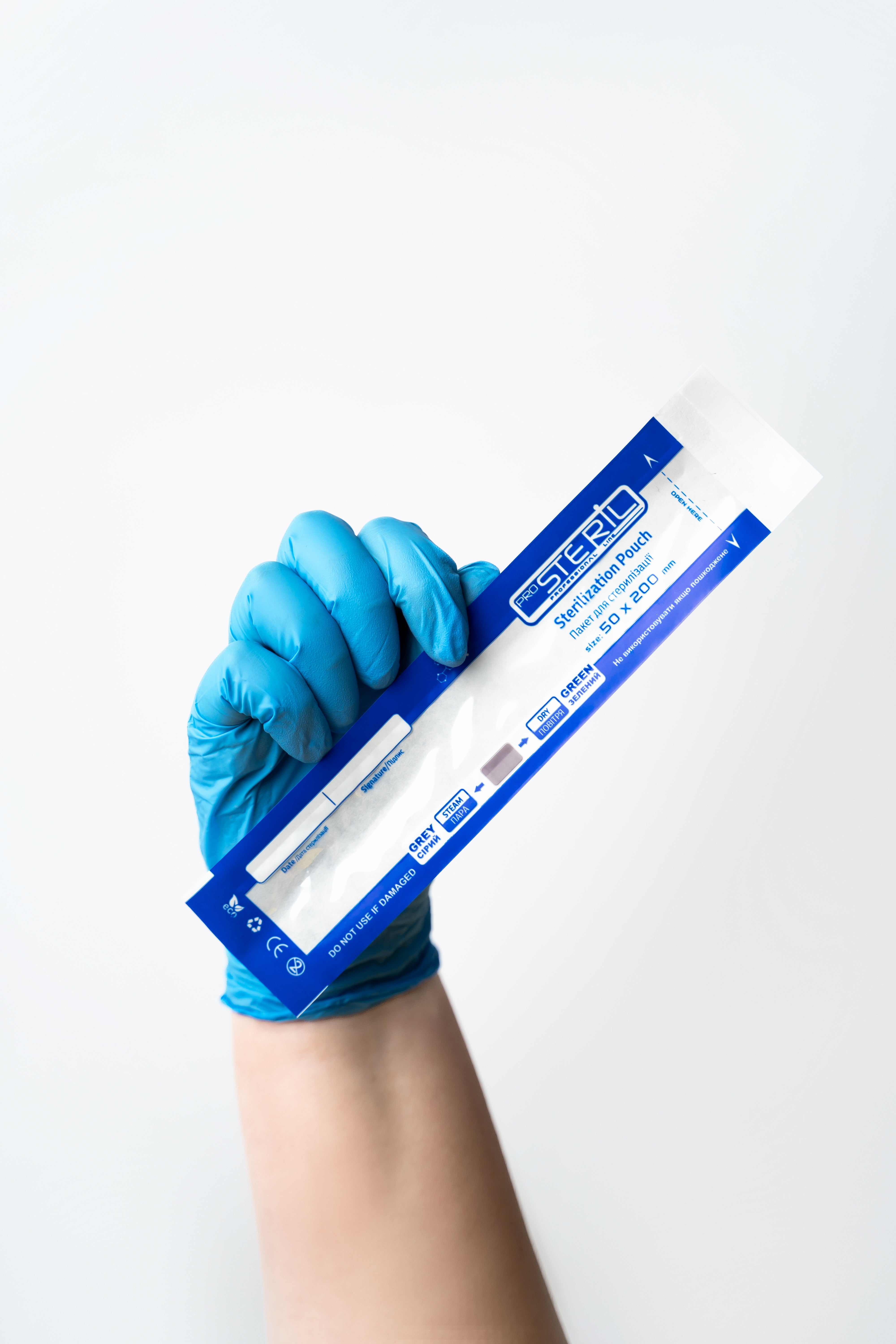 ProSteril Karstā gaisa & Autoklāva sterilizācijas maisiņi 50x200mm CPW caurspīdīgi ar indikatoru 100gab.