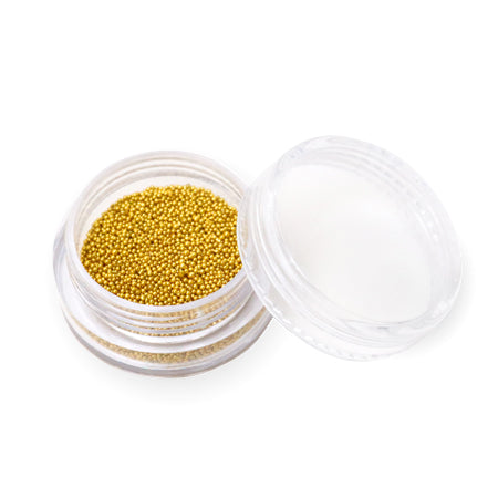 MOYRA nagu dizaina pērlītes 0,8 mm, 02 Zelta, 10 gr