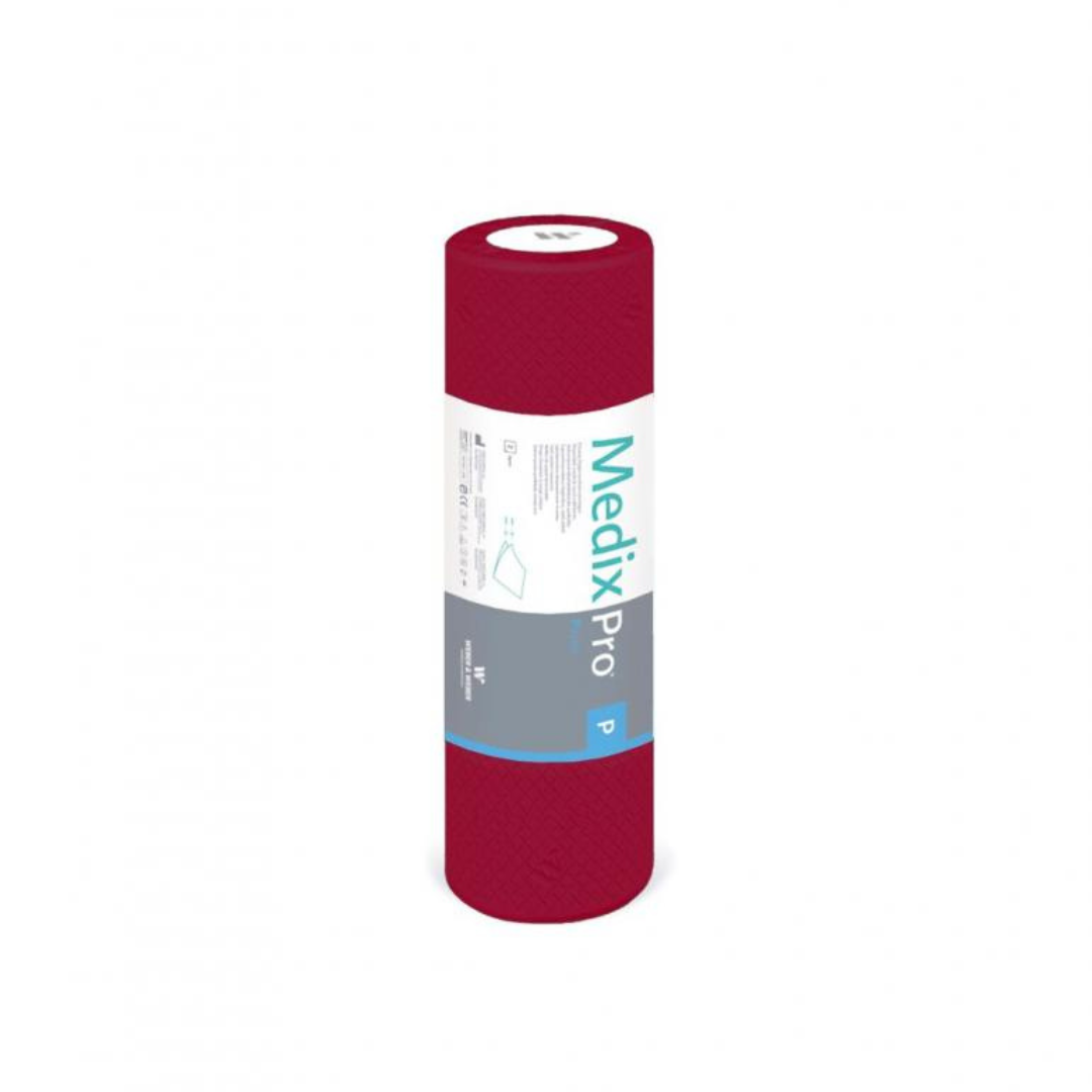 MedixPro PAPIER 50 cm, 2-lagig, bordeauxrot [L50N-50-M]