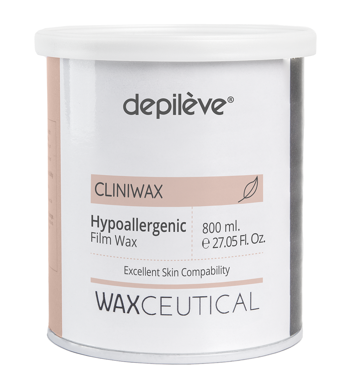 Depileve Waxceutical Hipoalerģisks Krēmveida plēves vasks bundžā 800 ml