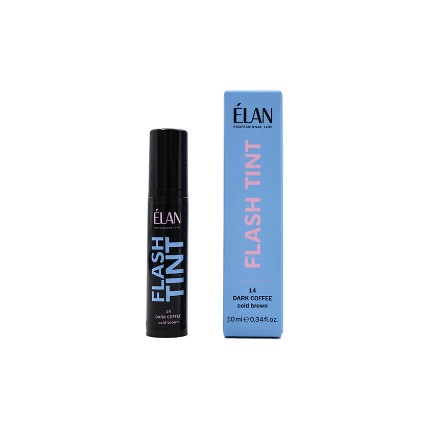 ELAN Flash Tint krāsa uzacīm 14 Dark Coffee, 10ml