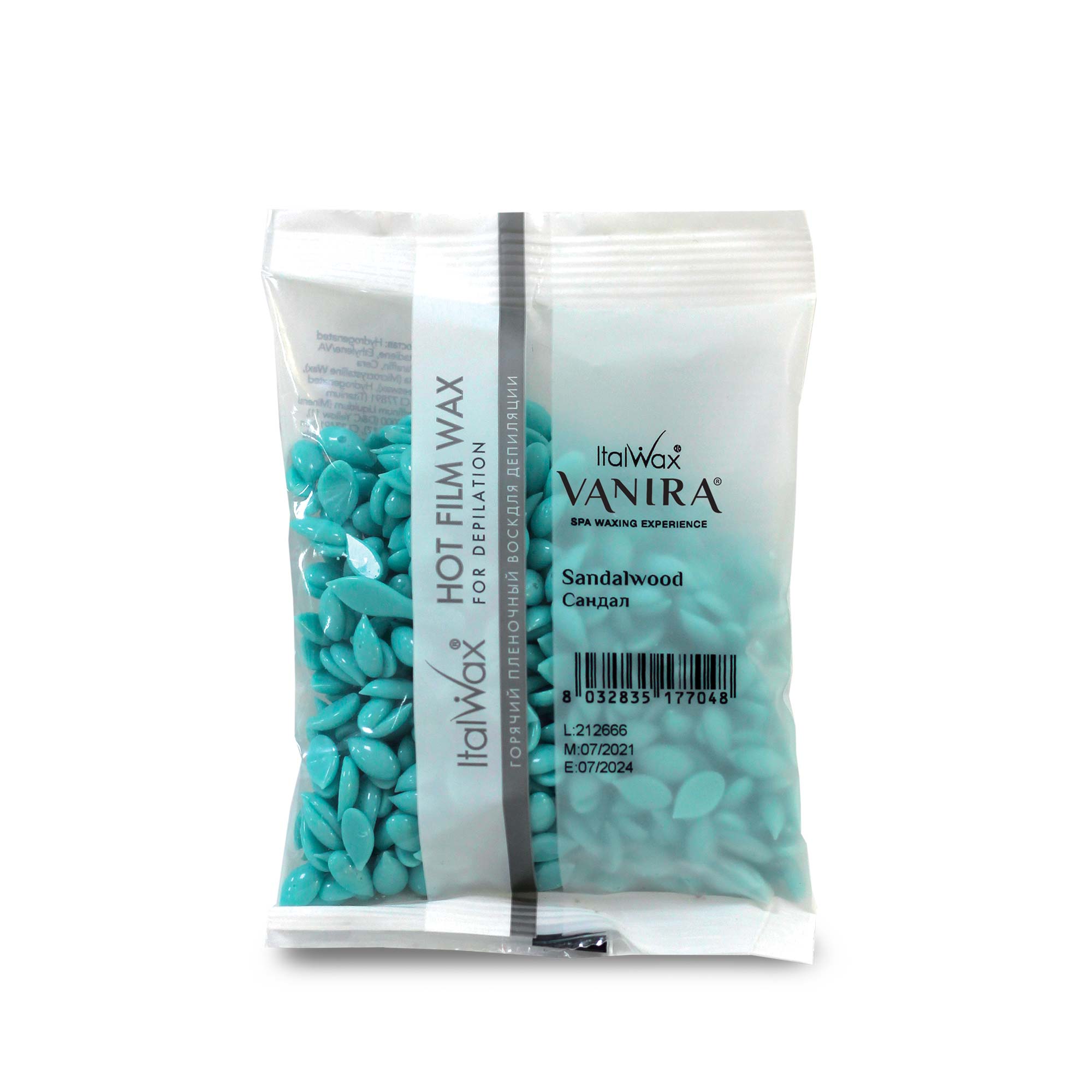 ItalWax VANIRA plēves vasks, SANDALWOOD (Sandalkoks) 100 g
