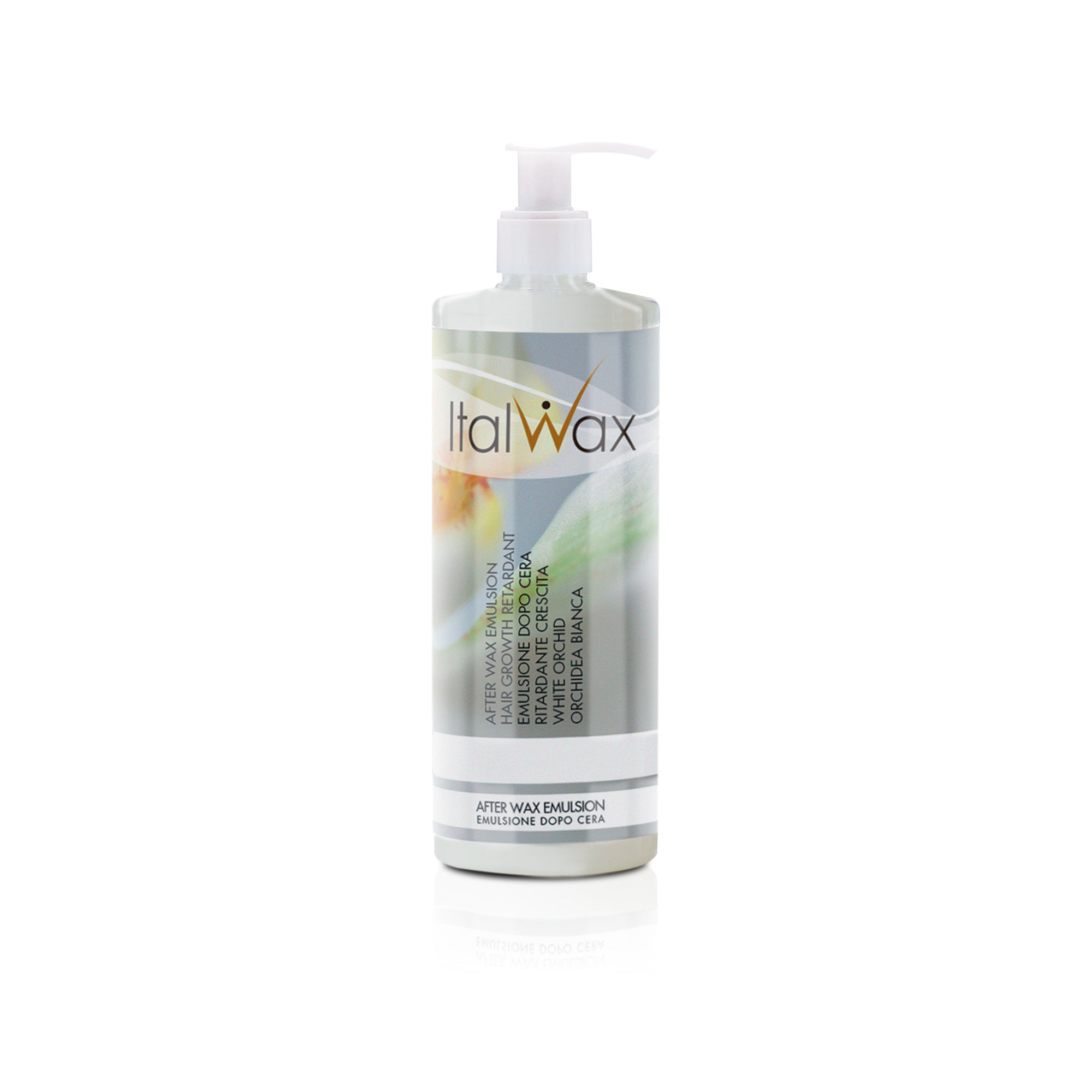 ItalWax AFTER WAX EMULSION Nach der Depilationsbehandlung Emulsion mit weißer Orchidee 500 ml