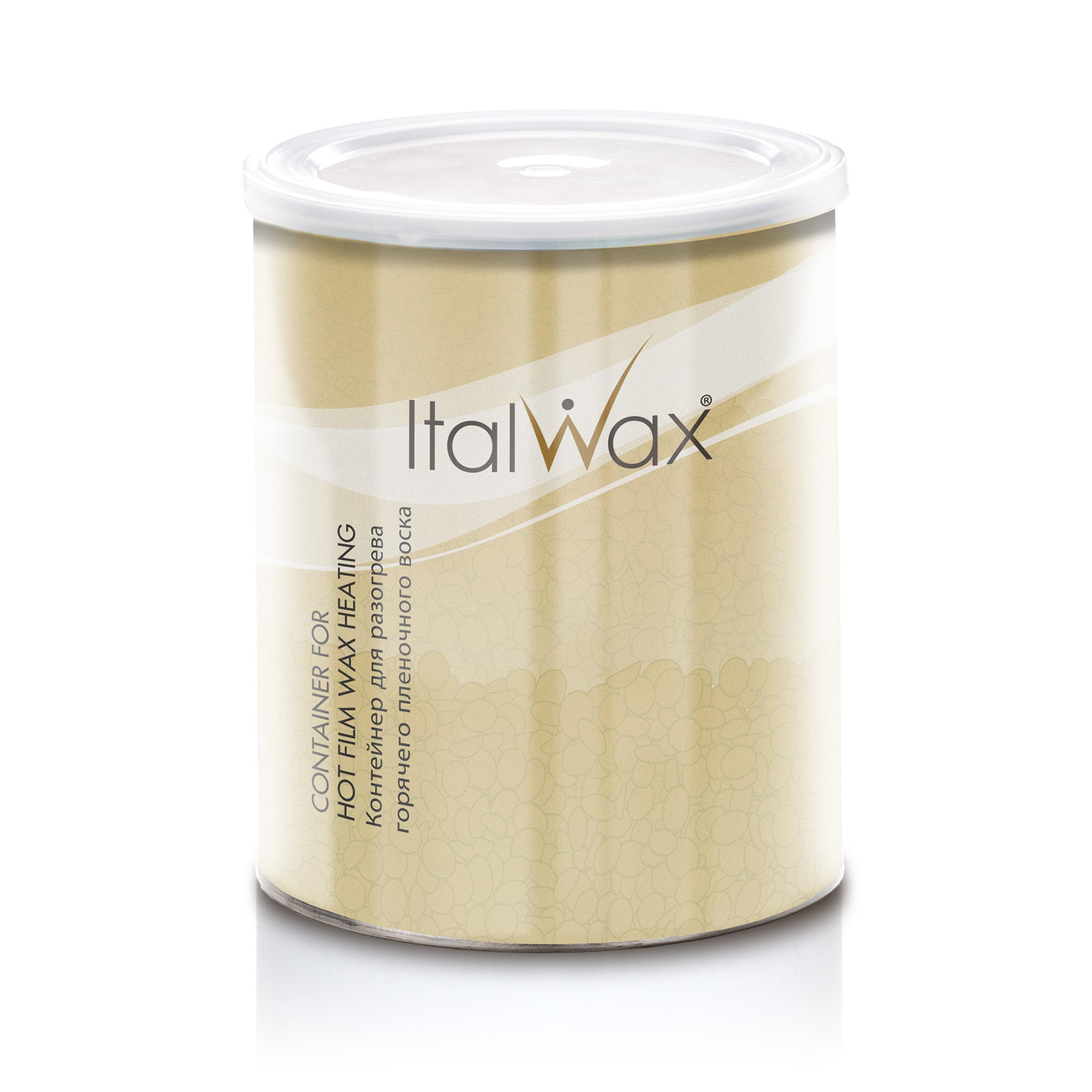 ItalWax Tukša metāla bundža vaska sildīšanai 800 ml ar plastmasas vāciņu