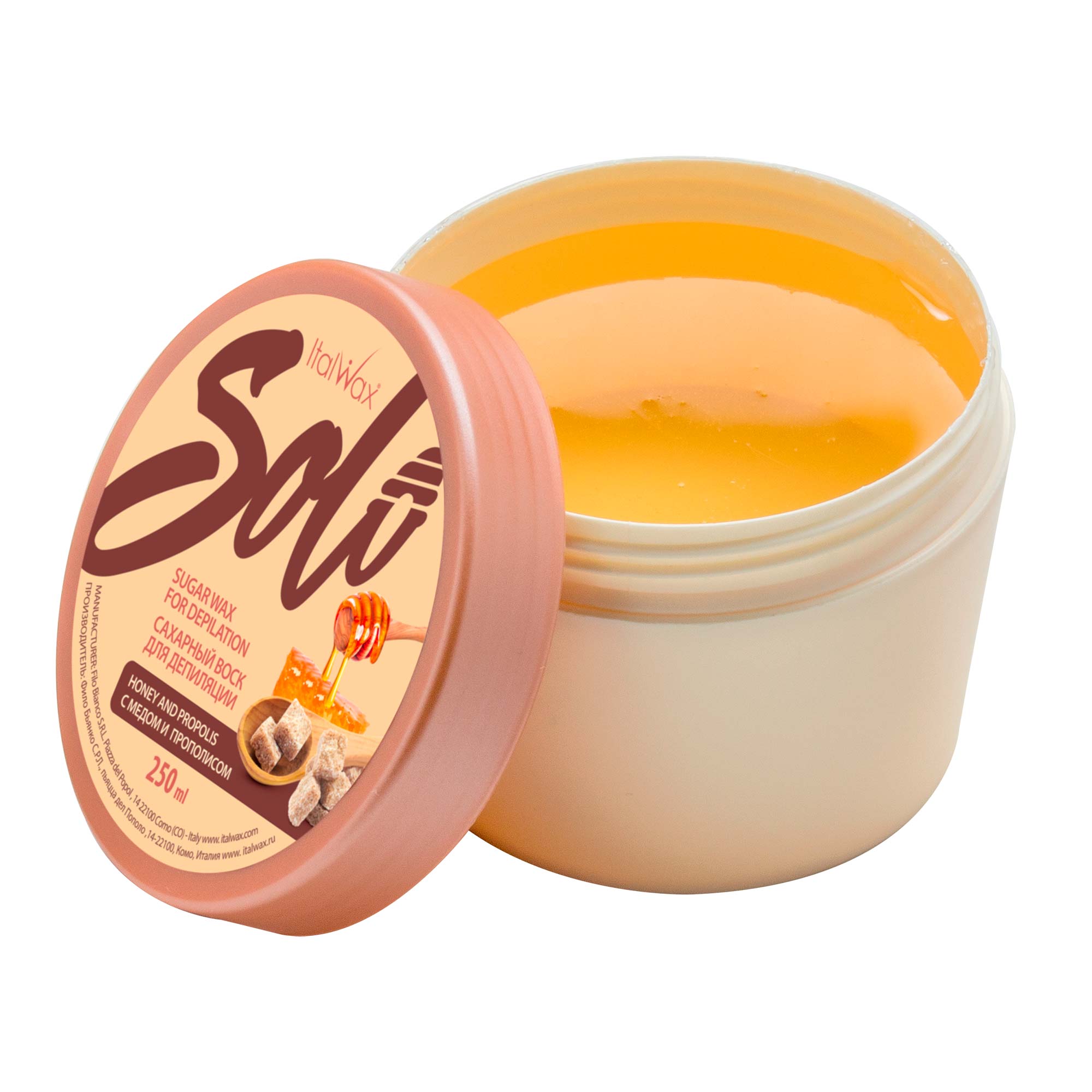 ItalWax SOLO Zuckerpaste Honig und Propolis, 250 ml