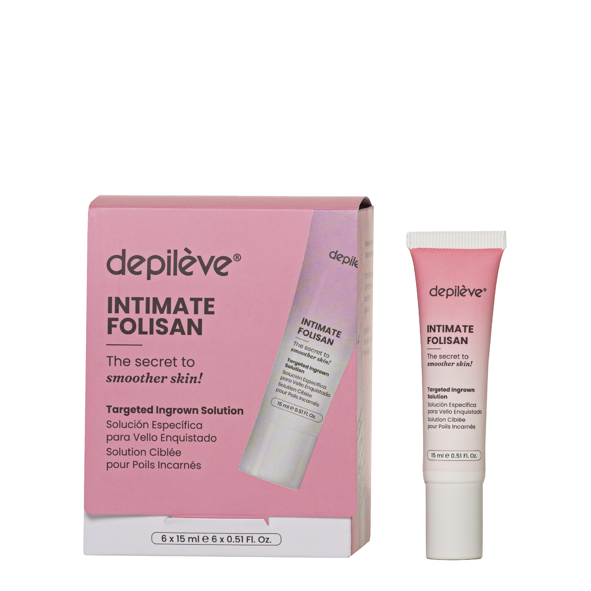 Depileve Intimate Folisan līdzeklis ieaugušiem matiem 15 ml 6gb.