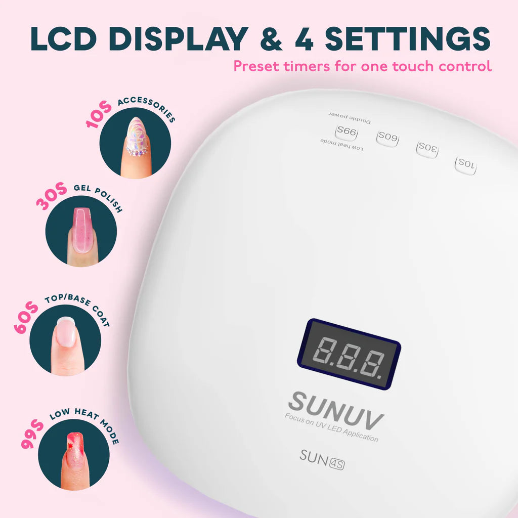 SUN4S Rosa UV/LED Tischlampe mit Smart 2.0 Funktion