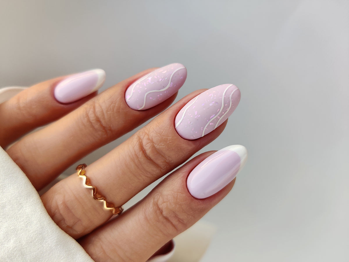 T27 Semilac UV Gel Polish Top No Wipe Matte Violet Galaxy 7ml