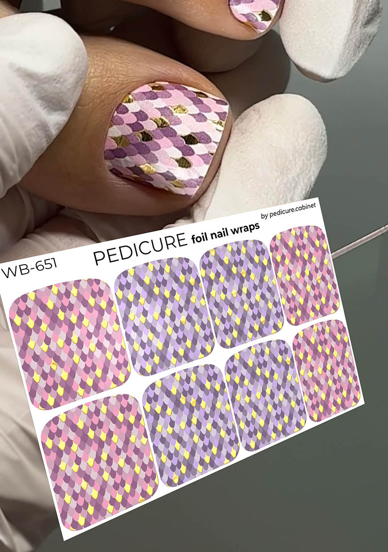 Pedicure cabinet pedikīra plēve ar zelta foliju [WB-651] Liela