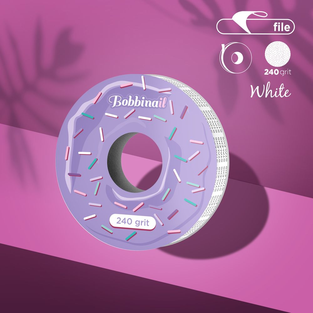 STALEKS Wechselbare Feile für Nachfüllung (Schleifband), weiß ATS-240W / 240 Körnung / 8 m