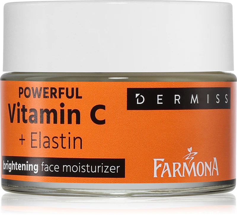 Farmona Dermiss Kraftvolle Vitamin C + Elastin Gesichtscreme für Strahlen und Feuchtigkeit 50ml