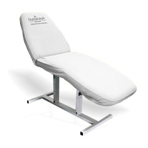 Farmona pārvalks kušetei ar gumiju, balts