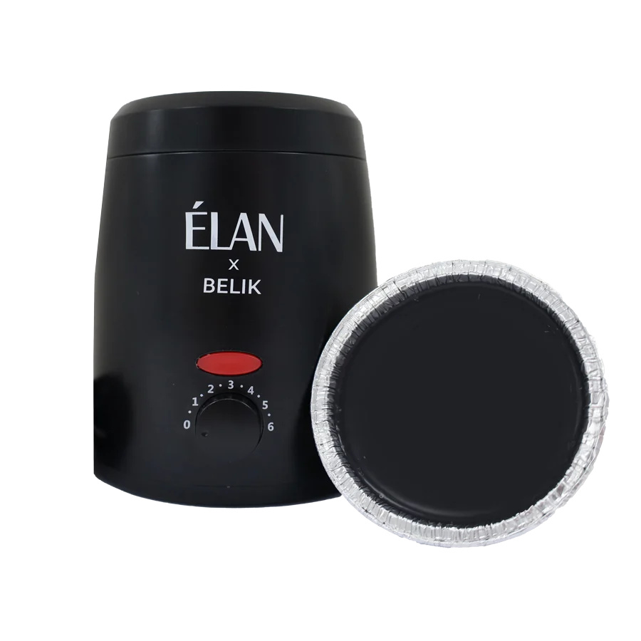 ELAN Wachswärmer mit Thermostat (schwarz), Profi-Serie, 200 ml