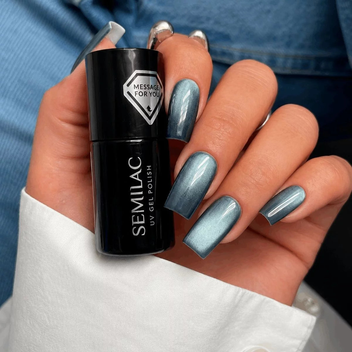 739 Semilac UV-Gellack „Teal Jelly Gloss“, 7 ml