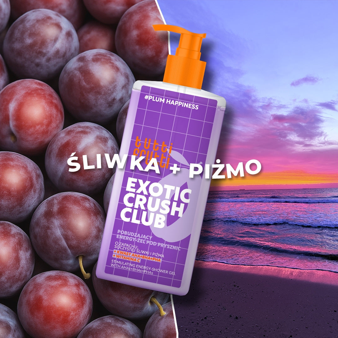 Farmona TUTTI FRUTTI PlumHappiness stimulierendes Energie-Duschgel mit AHA+BHA+PHA-Säuren 400 ml