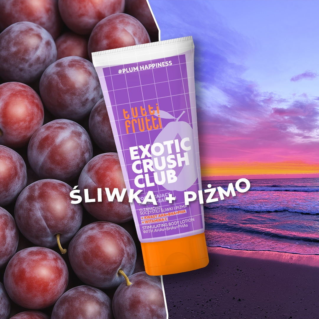 Farmona TUTTI FRUTTI PlumHappiness stimulierender Energie-Körperbalsam mit AHA+BHA+PHA-Säuren 200 ml